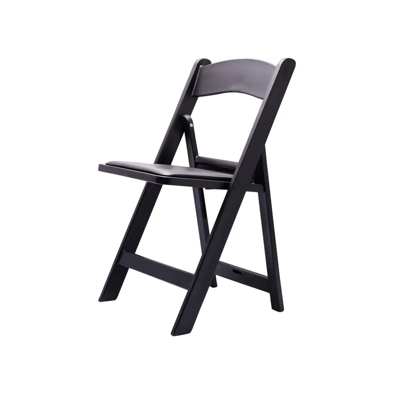 Black Resin Padded Chair rental in Mississauga