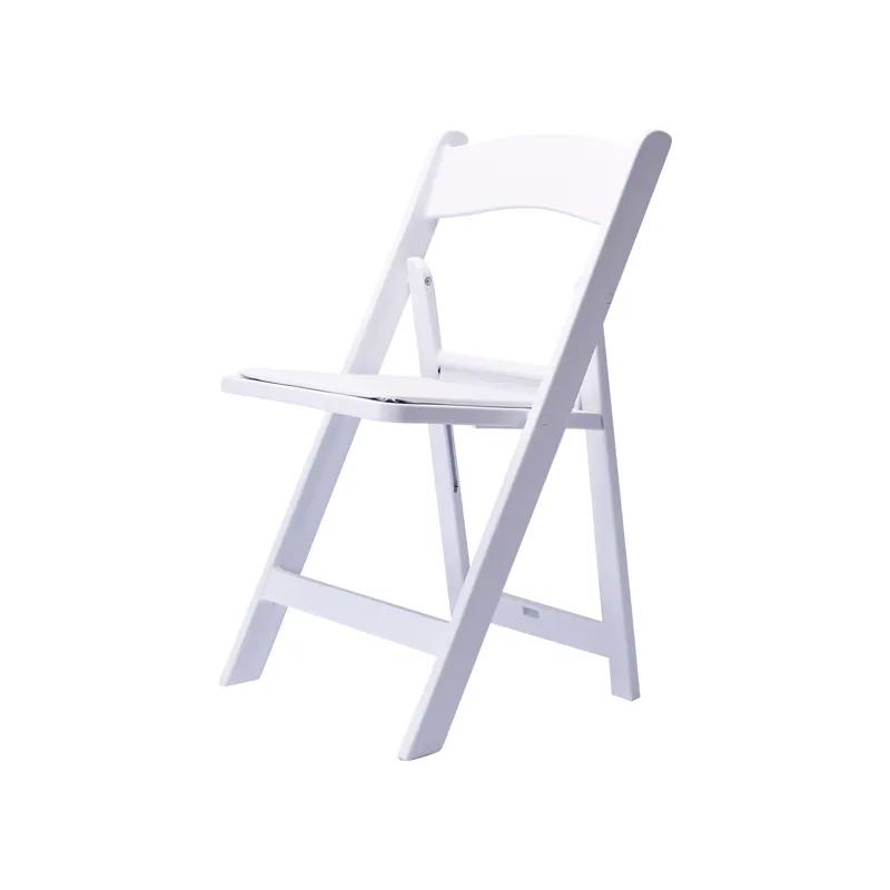 White Resin Padded Chair rental in Mississauga